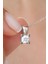 Crystal Diamond Zirconia Labaratuvar Pırlantası 1 Carat Tektaş Kolye 1