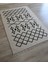 Arte Halı Natürel Nakışlı Kilim Siyah Beyaz Makinada Yıkanabilir Salon Halısı 1