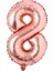 Rakam Folyo Balon 8 Rose Gold Renk 100 cm - 40" 1