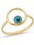 14K Altın Nazar Boncuklu Eklem Yüzük 1