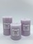 New Collection Lavanta Aromalı 3'lü Mum Seti 1