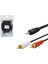 Aux Kablo 2rca 3.5mm Jack 1.5mt Gold Hadron HN-4022A 1