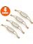 Seçil Çekmece Dolap Kapak Kulpu Kulbu Gold Metal Kulp 128 mm (4 Adet) 1