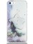 Caseworld Apple Apple iPhone 5 Kapak Mermer Desenli Pop Socketli Silikon Kılıf - Beyaz 1