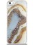 Caseworld Apple Apple iPhone 5 Kapak Mermer Desenli Pop Socketli Silikon Kılıf - Gold 2