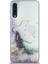 Caseworld Samsung Galaxy A50 Kapak Mermer Desenli Pop Socketli Silikon Kılıf - Beyaz 1