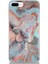 Caseworld Apple Apple iPhone 7 Plus Kapak Mermer Desenli Pop Socketli Silikon Kılıf - Mercan 1