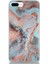 Caseworld Apple Apple iPhone 7 Plus Kapak Mermer Desenli Pop Socketli Silikon Kılıf - Mercan 2
