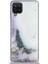 Caseworld Samsung Galaxy A12 Kapak Mermer Desenli Pop Socketli Silikon Kılıf - Beyaz 2