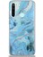 Caseworld Xiaomi Redmi Note 8 Kapak Mermer Desenli Pop Socketli Silikon Kılıf - Mavi 2