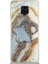 Caseworld Xiaomi Redmi Note 9 Pro Kapak Mermer Desenli Pop Socketli Silikon Kılıf - Gold 1