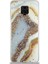 Caseworld Xiaomi Redmi Note 9 Pro Kapak Mermer Desenli Pop Socketli Silikon Kılıf - Gold 2