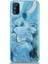Caseworld Samsung Galaxy M30S Kapak Mermer Desenli Pop Socketli Silikon Kılıf - Mavi 1