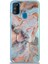 Caseworld Samsung Galaxy M30S Kapak Mermer Desenli Pop Socketli Silikon Kılıf - Mercan 1
