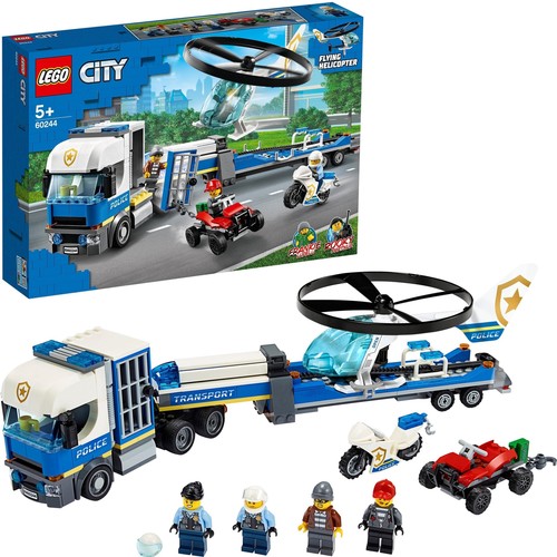 lego city police helicopter transport