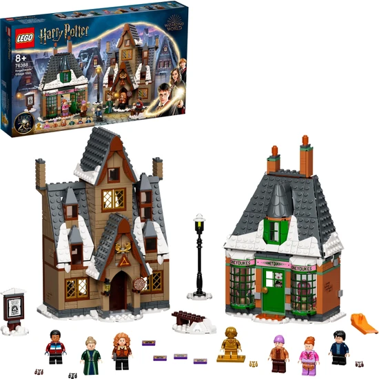LEGO® Harry Potter# Hogsmeade# Köyü Ziyareti 76388- 8 Yaş ve Üzeri İçin Balyumruk Şekerci Dükkanı İçeren Koleksiyonluk Yaratıcı Oyuncak Yapım Seti (851 Parça)