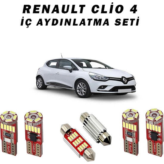 Gpr Renault Clio 4 Iç Aydınlatma Beyaz Ampul Seti (Canbus)