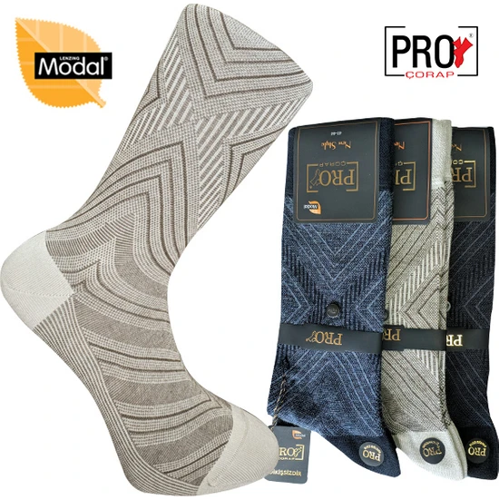 Pro Çorap 18136-1 Jambu Micro Modal Erkek Çorabı No: 41-44