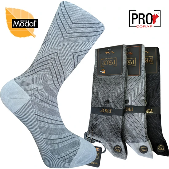 Pro Çorap 18136-3 Jambu Micro Modal Erkek Çorabı No: 41-44
