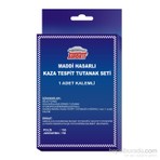 Autokit Maddi Hasarlı Kaza Tespit Tutanağı Seti 1 Adet Kalem ile Kolay Kullanım