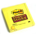 Post-It 3M Post-it 654 Super Sticky Not Sarı 90 yaprak 76x76mm