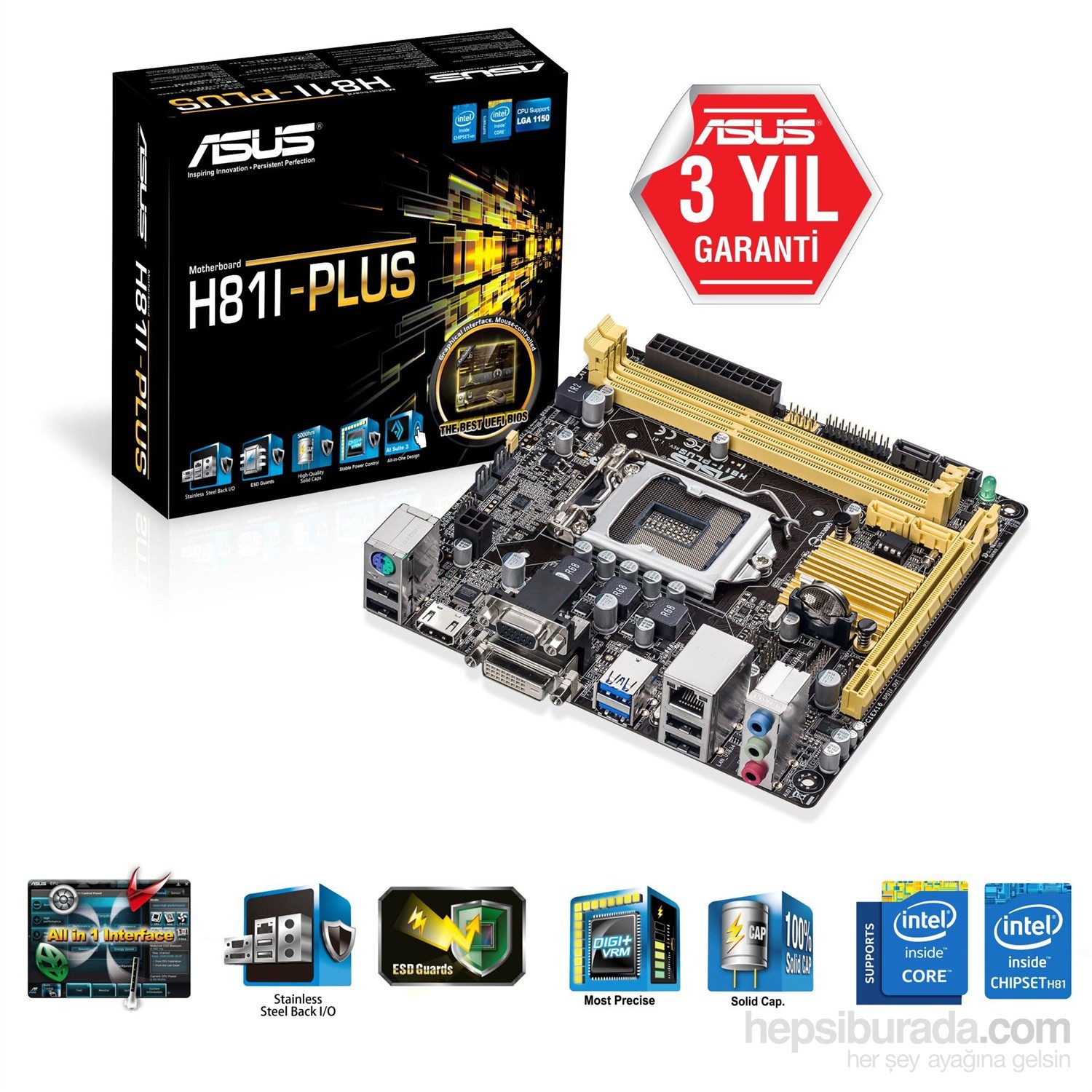 Intel H81 Yongaseti: özellikler, incelemeler Intel H81 Yongaseti: özellikler, incelemeler