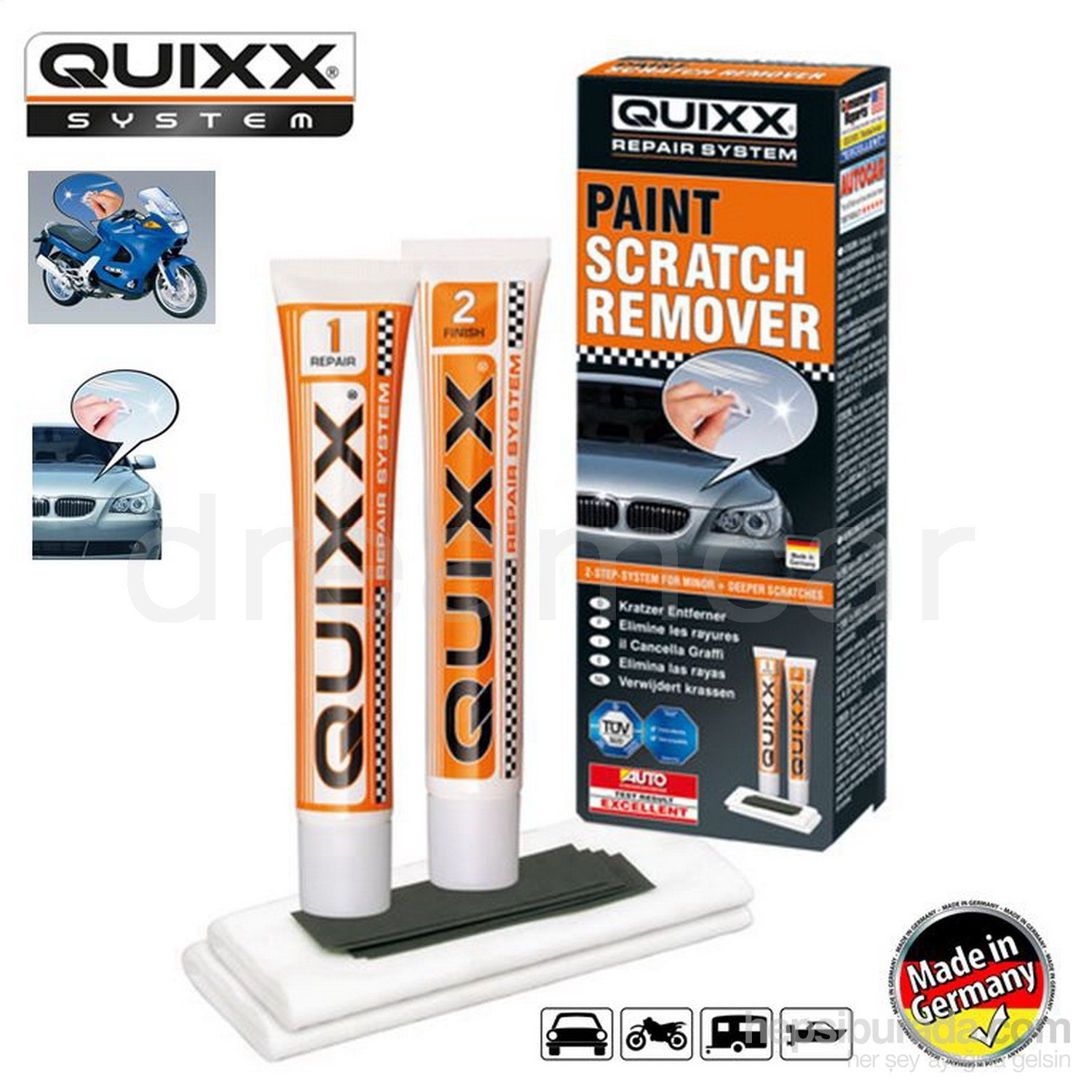 Quixx Repair System 8 Parça Araç Çizik Onarıcı Set Made in Fiyatı