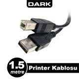 Dark USB 2.0 1.5m Printer ve Data Yazıcı Kablosu (B-Tip) (DK-CB-USB2PRNL150)