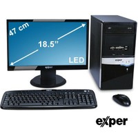 Exper Flex-337 Core i3 3240 3.40GHz 4GB 500GB (2GB HD7350) 18.5” LED Masaüstü Bilgisayar