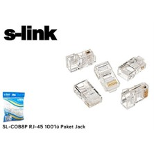 S-Link Sl-Cob8p Rj45 100 Lü Utp Konnektör