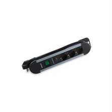 S-Link Swapp Spgks03 1.5M 3G1.5Mm2 900 Joule 3Lü Akım Kor. Gri Priz Çoklayıcı