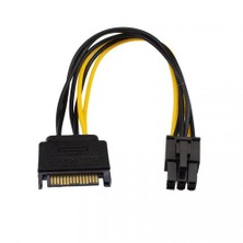 Ti-Mesh Sata 15Pin M To 6Pin Card Power - 15Cm