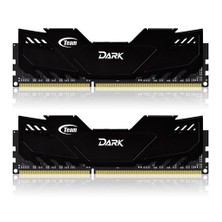 Team 8GB (2x4GB) 2400MHz DDR3 Overclocking Dark Series Oyuncu Soğutuculu Dual-Channel Ram Bellek (TM3D240042BLK)