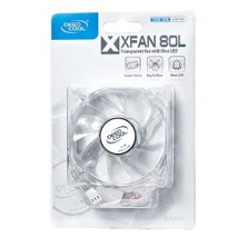 Deep Cool XFAN 80L/B Mavi Ledli 80mm Kasa Fanı