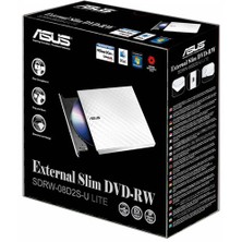 Asus SDRW-08D2S-U Lite 8X USB Beyaz Harici Optik Sürücü