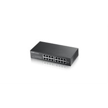 Zyxel GS1100-16 16-Port 10/100/1000Mbps Tak-Kullan Port-Önceliklendirme Destekli Yönetilemeyen Gigabit Switch