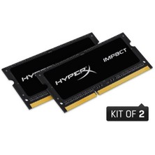 Kingston HyperX Impact Black 16GB(2x8GB) 1600MHz DDR3 Notebook Ram (HX316LS9IBK2/16)