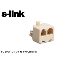 S-Link Sl-6P21 Rj11 2*F To 1*M Çoklayıcı