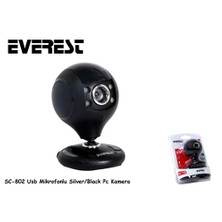 Everest Sc-802 Usb Mikrofonlu Silver/Black Pc Kamera