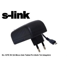 S-Link Sl-127E 5V 2A Micro Usb Tablet Pc+Akıllı Tel Adaptörü