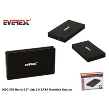 Everest Hdc-270 Harici 2.5` Usb 2.0 Sata Harddisk Kutusu