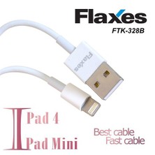 Flaxes FTK-328B iPad 4 - iPad Mini Şarj -Beyaz Data Kablosu