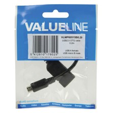 Valueline VLMP60515B0.20 USB 2.0 - Micro B OTG Data Kablo