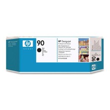 HP 90 Siyah Baskı Kafası+Kafa Temizleyicisi  C5054AE / C5054A