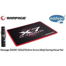 Rampage 300267 320X270x3mm Kırmızı Dikişli Oyuncu Mouse Pad