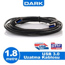 Dark USB 3.0 1.8m Uzatma Kablosu USB3.0 A Tip ( DK-CB-USB3EXTL180)