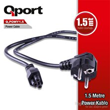 Qport -POWY1.5  1.5 METRE NOTEBOOK  POWER KABLOSU