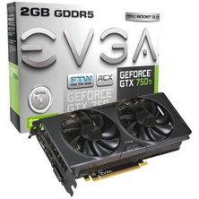 EVGA Nvidia GeForce GTX 750Ti 2GB 128bit GDDR5 (DX11.2) PCI-E 3.0 Ekran Kartı (02G-P4-3757-KR)