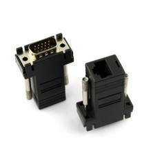 Ti-Mesh Vga Extender Male To Lan Cat5 Cat5e Rj45 Female Adapter