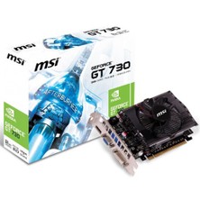MSI NVIDIA GeForce GT 730 2GD3V2 2GB 128 bit DDR3 DX(12) PCI-E 2.0 Ekran Kartı ( N730-2GD3V2 )